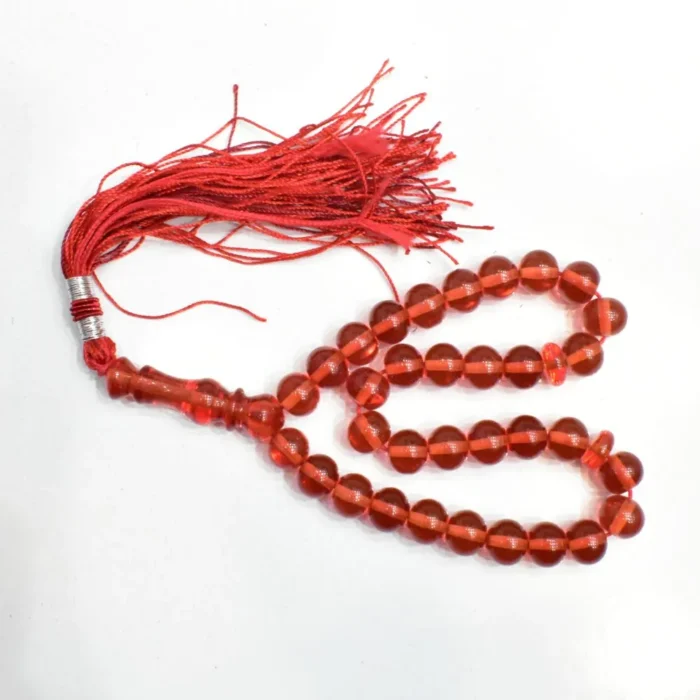 تسبیح سندلوس 33 دانه اصل کد 1078 بودار تراش شلغمی زیبا و خوشرنگ آقابزرگ - Image 6