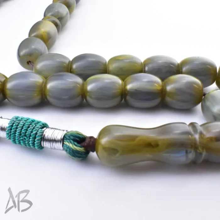 تسبیح سندلوس 33 دانه اصل بودار کد 1085 تراش بیضی قیچی خوشدست آقابزرگ - Image 5