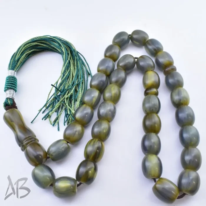 تسبیح سندلوس 33 دانه اصل بودار کد 1085 تراش بیضی قیچی خوشدست آقابزرگ - Image 7