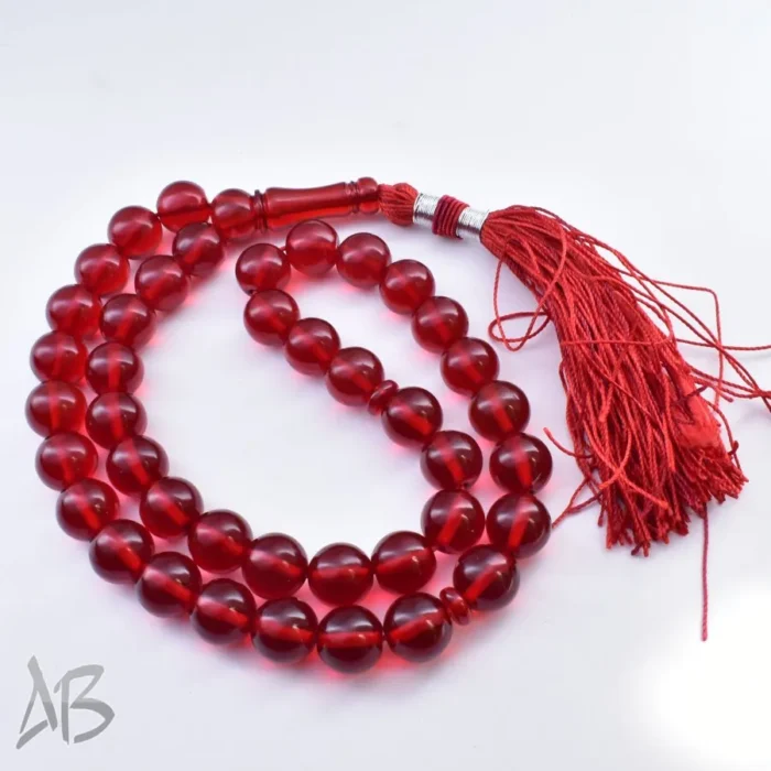 تسبیح کهربای 41 دانه خوش دست و خوش رنگ کد 1087 آقابزرگ - Image 7