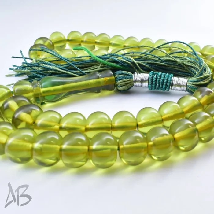 تسبیح سندلوس 55 دانه اصل بودار کد 1088 تراش شلغمی آقابزرگ - Image 5