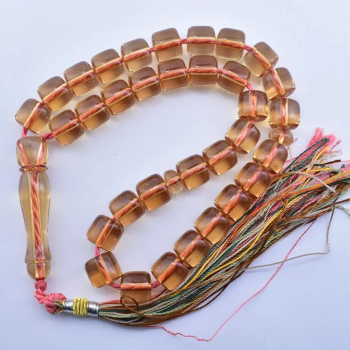 تسبیح سندلوس 33 دانه کد 938 بودار تراش استوانه‌ای شمش خوشرنگ و خوشدست آقابزرگ - Image 9