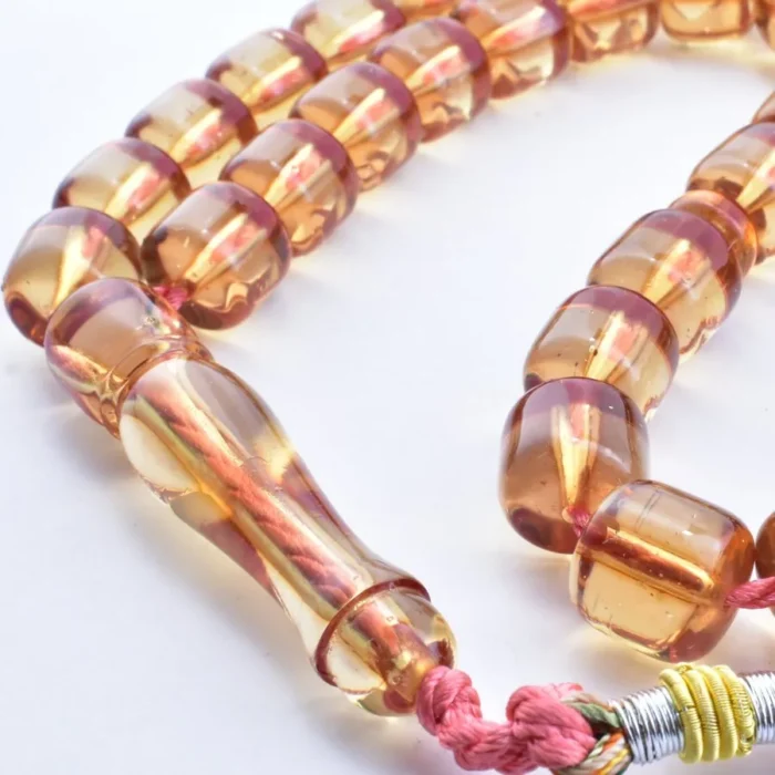 تسبیح سندلوس 33 دانه کد 938 بودار تراش استوانه‌ای شمش خوشرنگ و خوشدست آقابزرگ - Image 11