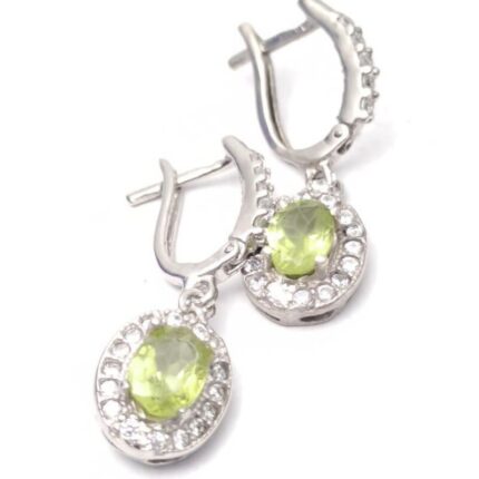 گوشواره نقره زبرجد اصل آقابزرگ