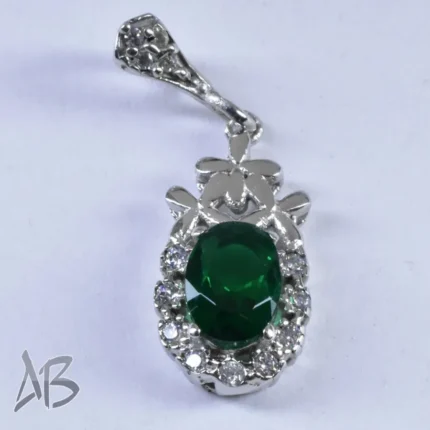 گردنبند نقره نگین دار