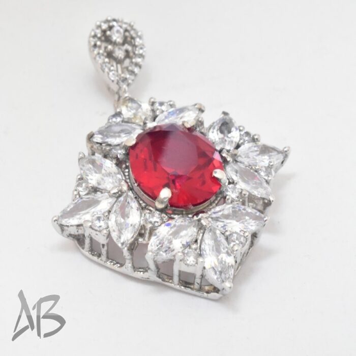 گردنبند نقره (مدالی) اصل جدید نگین دار جذاب آقابزرگ کد Med74 - Image 4