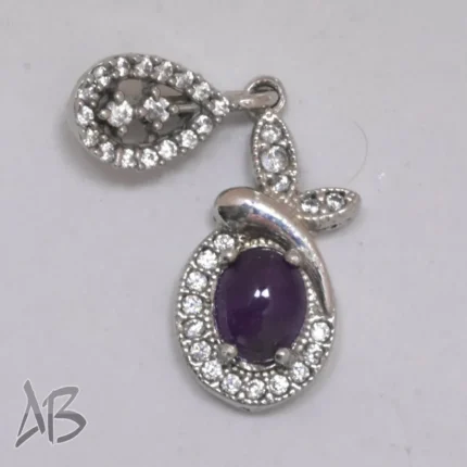 مدالی گردنبند نگین دامله