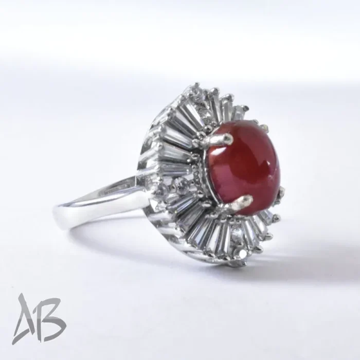 انگشتر نقره زنانه نگین عقیق یمنی اصل و رکاب درشت و زیبا کد 660 - Image 5