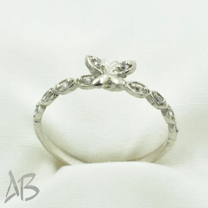 انگشتر نقره زنانه طرح پروانه