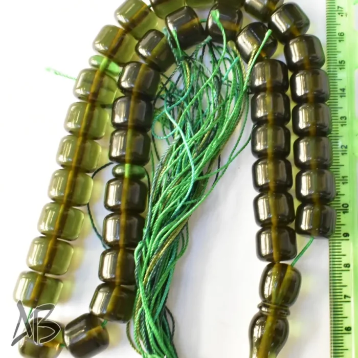 تسبیح سندلوس بودار 39 دانه اصل کد 1101 استوانه ای خوشرنگ آقابزرگ - Image 3