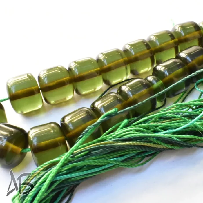 تسبیح سندلوس بودار 39 دانه اصل کد 1101 استوانه ای خوشرنگ آقابزرگ - Image 4