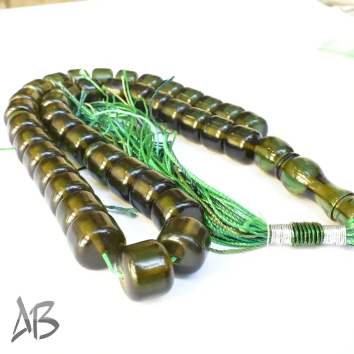 تسبیح سندلوس بودار 39 دانه اصل کد 1101 استوانه ای خوشرنگ آقابزرگ - Image 5