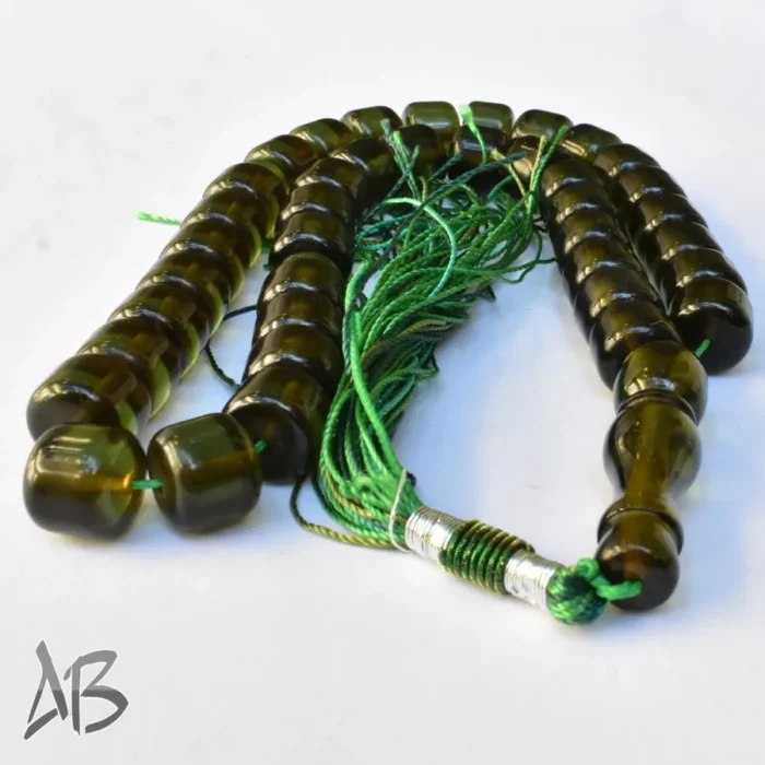 تسبیح سندلوس بودار 39 دانه اصل کد 1101 استوانه ای خوشرنگ آقابزرگ - Image 7