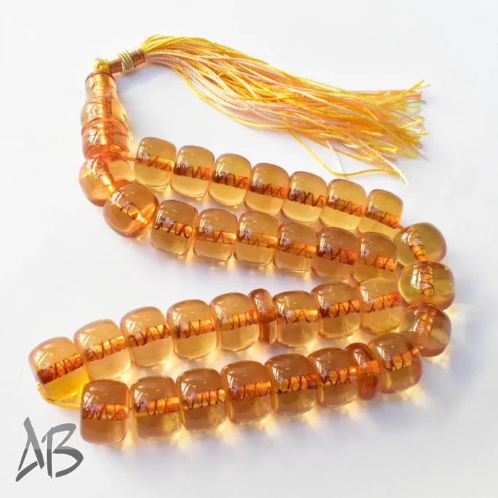 تسبیح سندلوس 33 دانه کد 1102 بودار تراش قیچی طرح قدیم آقابزرگ - Image 7