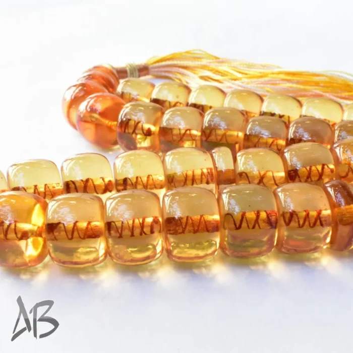 تسبیح سندلوس 33 دانه کد 1102 بودار تراش قیچی طرح قدیم آقابزرگ - Image 8