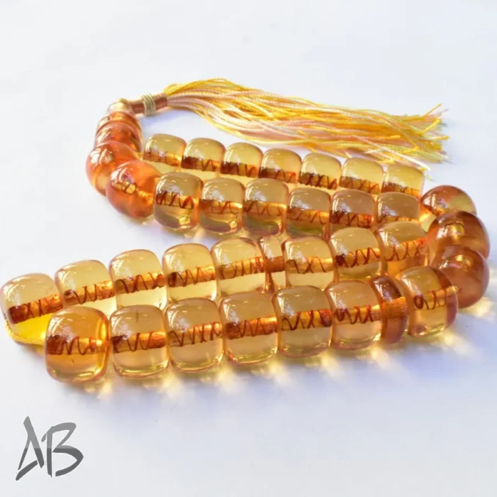 تسبیح سندلوس 33 دانه کد 1102 بودار تراش قیچی طرح قدیم آقابزرگ - Image 9