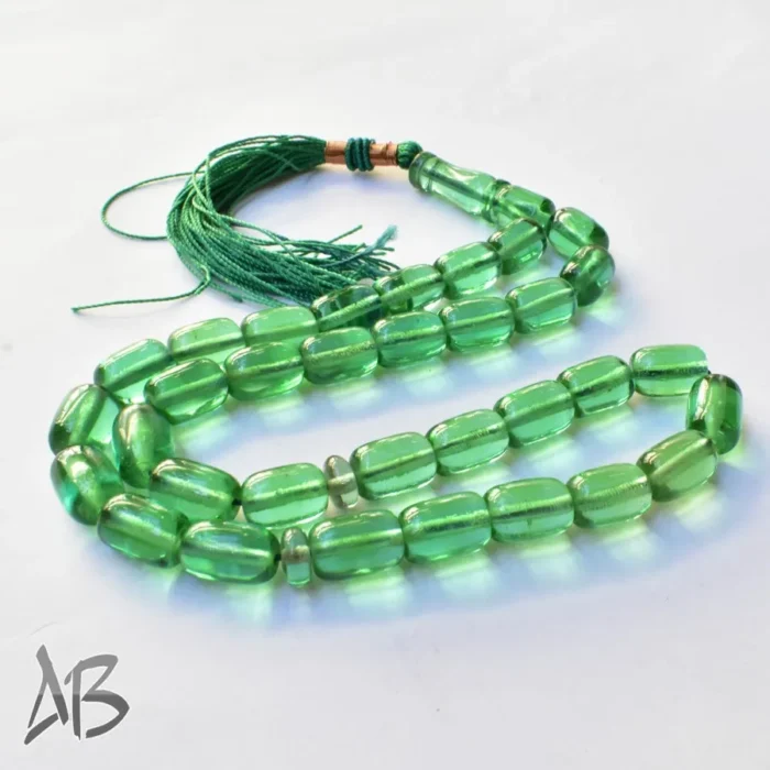 تسبیح سندلوس بودار 33 دانه اصل کد 1104 بودار کپسولی کشیده تراش طرح قدیم آقابزرگ - Image 6