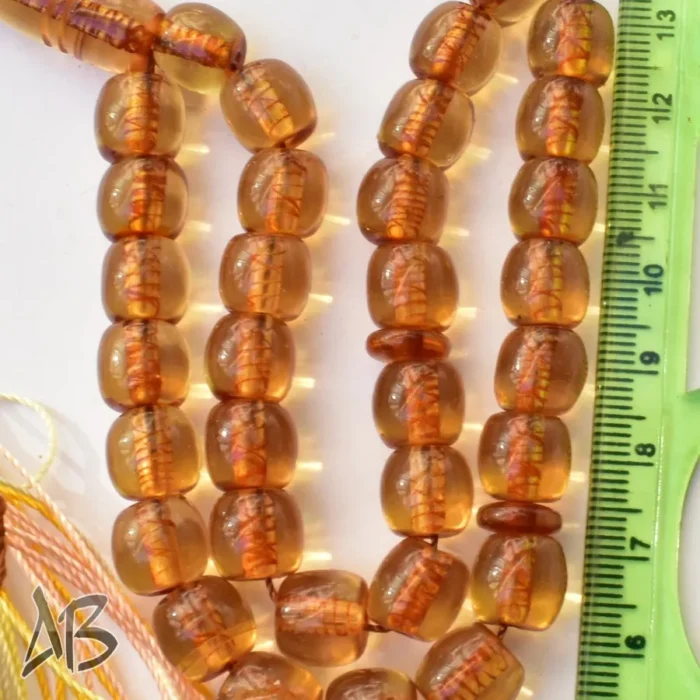 تسبیح سندلوس 33 دانه کد 1109 بودار تراش قیچی طرح قدیم آقابزرگ - Image 3