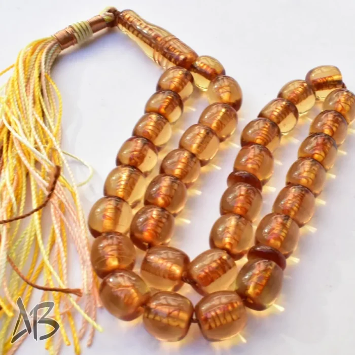 تسبیح سندلوس 33 دانه کد 1109 بودار تراش قیچی طرح قدیم آقابزرگ - Image 6