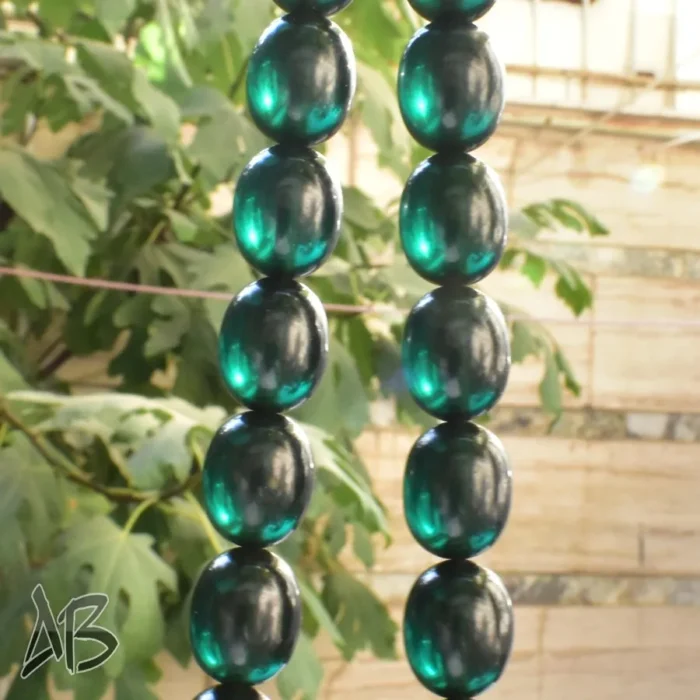 تسبیح سندلوس بودار 33 دانه اصل کد 1112 تخم کفتری تراش طرح قدیم آقابزرگ - Image 3