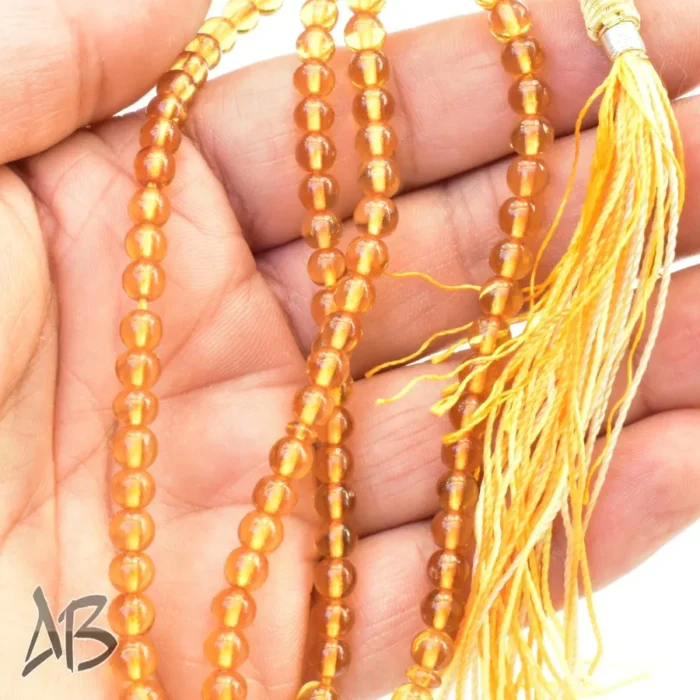 تسبیح سندلوس 100 دانه (101 دانه) کد 1117 بودار گرد ریز خوشرنگ آقابزرگ - Image 4