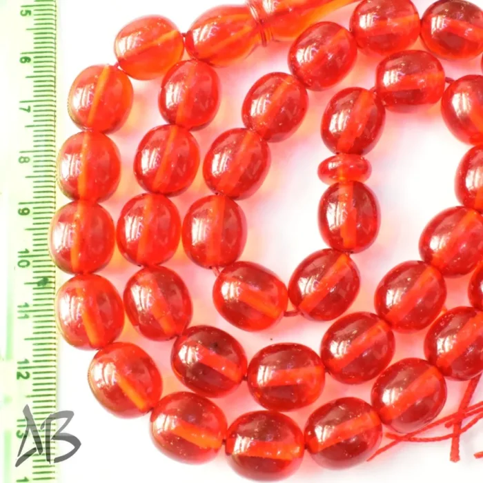 تسبیح سندلوس 37 دانه اصل بودار تراش تخم‌مرغی زیبا کد 1118 آقابزرگ - Image 3