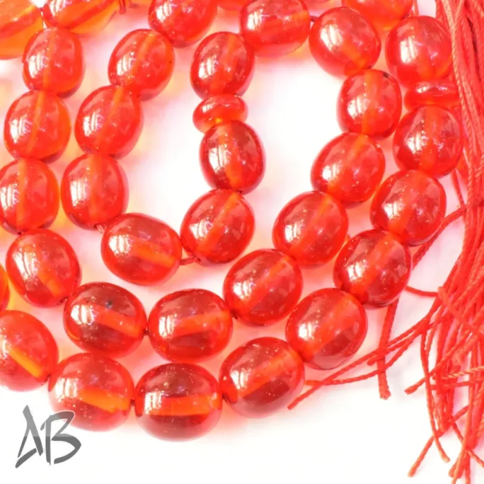 تسبیح سندلوس 37 دانه اصل بودار تراش تخم‌مرغی زیبا کد 1118 آقابزرگ - Image 4