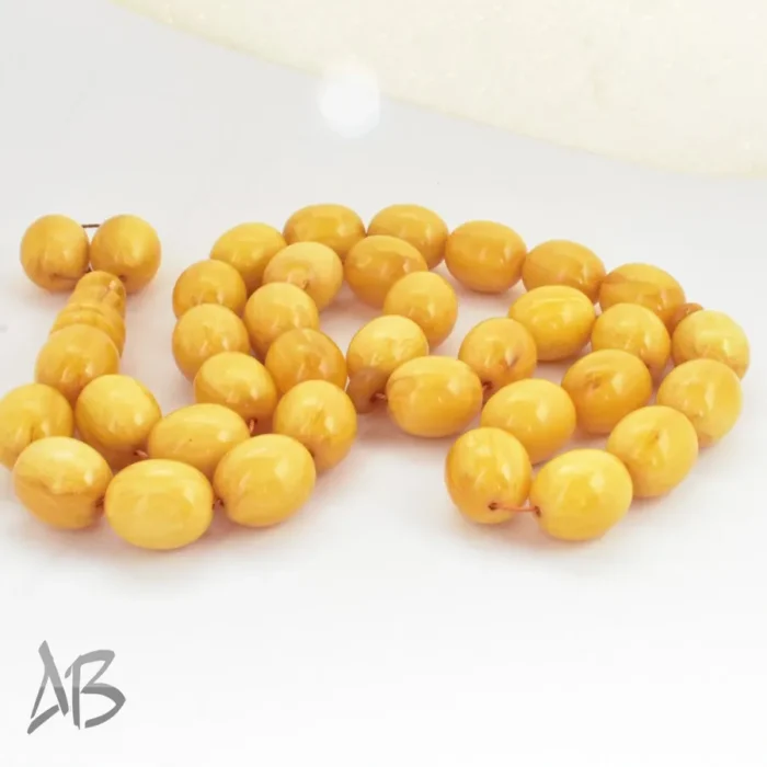 تسبیح سندلوس 33 دانه اصل کد 1122 بودار تراش بیضی خوشدست آقابزرگ - Image 5