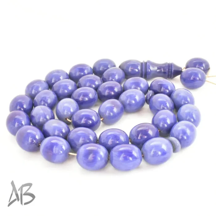 تسبیح سندلوس 33 دانه اصل کد 1123 بودار تراش بیضی خوشرنگ آقابزرگ - Image 5