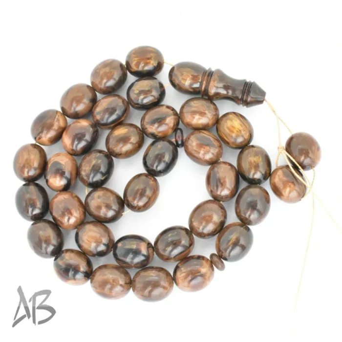 تسبیح سندلوس 33 دانه بیضی خوشدست