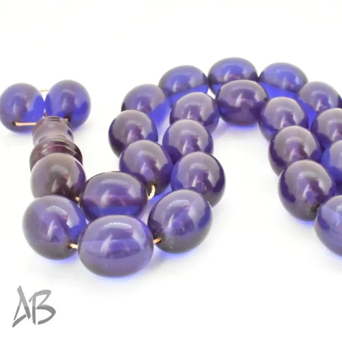 تسبیح سندلوس 33 دانه اصل کد 1125 بودار تراش بیضی زیبا آقابزرگ - Image 5