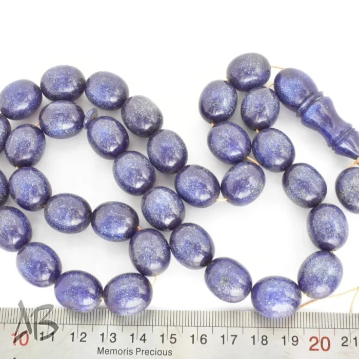 تسبیح سندلوس 33 دانه اصل کد 1126 بودار تراش بیضی آقابزرگ - Image 3