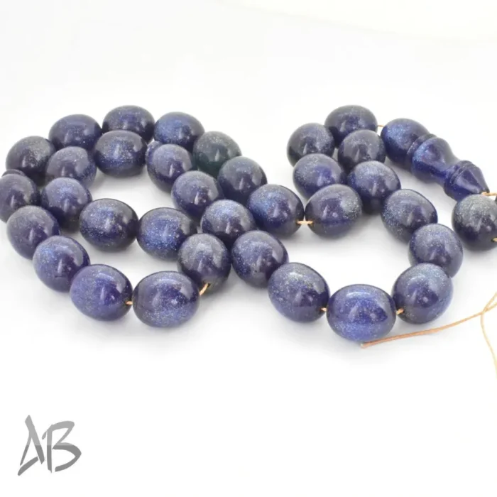 تسبیح سندلوس 33 دانه اصل کد 1126 بودار تراش بیضی آقابزرگ - Image 4