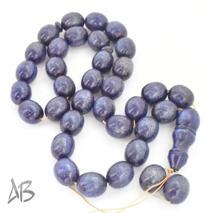 تسبیح سندلوس 33 دانه اصل کد 1126 بودار تراش بیضی آقابزرگ - Image 7