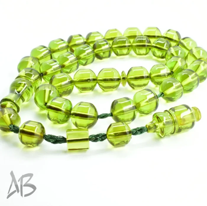 تسبیح سندلوس بودار 33 دانه اصل کد 1128 تراش دوکی قپان دار بسیار زیبا آقابزرگ - Image 6