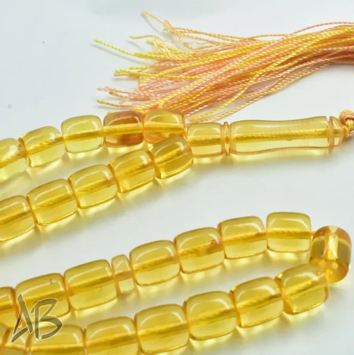 تسبیح سندلوس بودار 33 دانه اصل کد 1129 استوانه‌ای لبه گرد ریز خوشرنگ شفاف آقابزرگ - Image 7