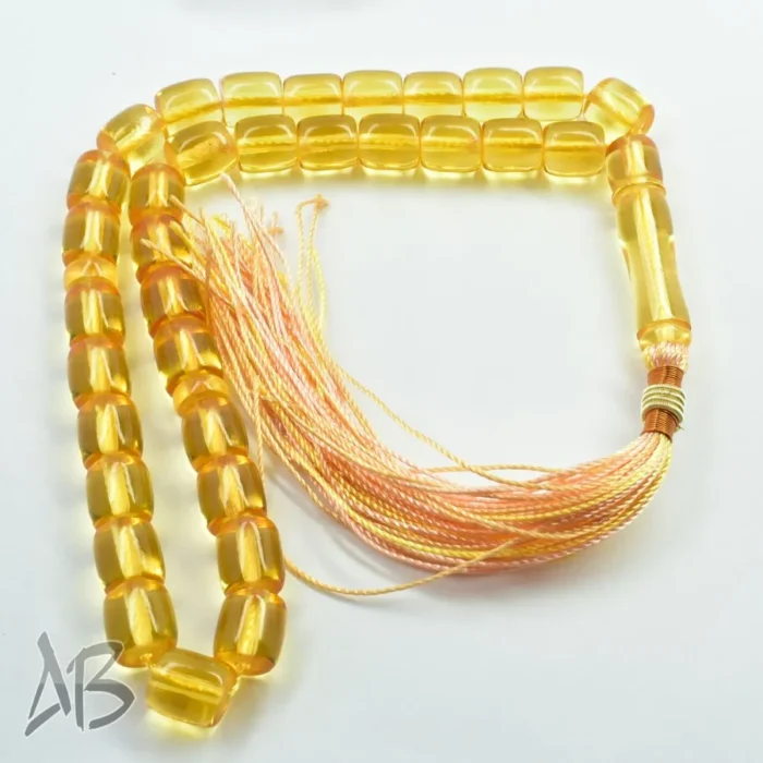 تسبیح سندلوس بودار 33 دانه اصل کد 1129 استوانه‌ای لبه گرد ریز خوشرنگ شفاف آقابزرگ - Image 8