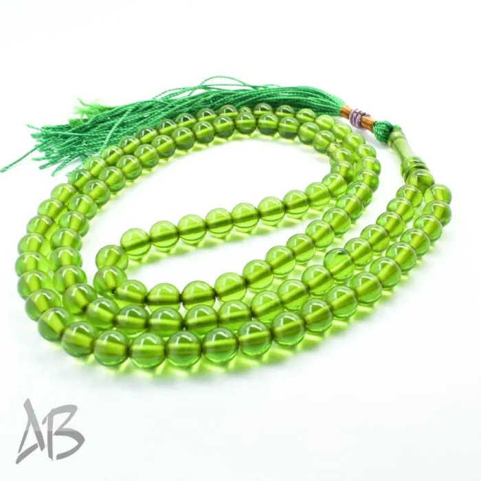 تسبیح سندلوس 100 دانه (101 دانه) کد 1138 بودار گرد سبز آقابزرگ - Image 4