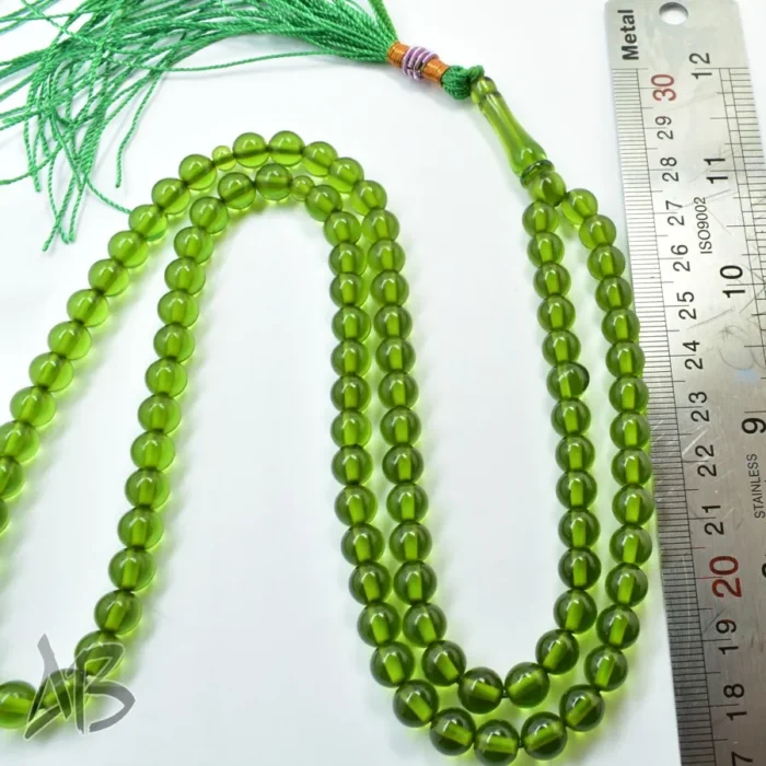 تسبیح سندلوس 100 دانه (101 دانه) کد 1138 بودار گرد سبز آقابزرگ - Image 7