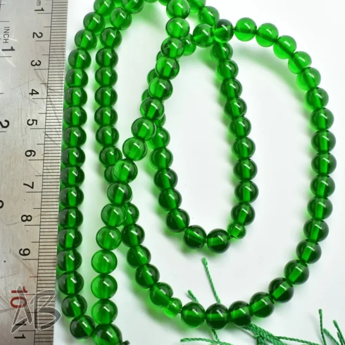 تسبیح سندلوس 100 دانه (101 دانه) کد 1142 بودار گرد سبز خوشرنگ آقابزرگ - Image 8