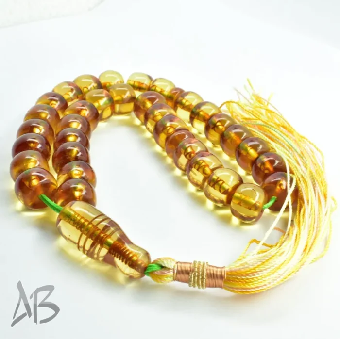 تسبیح سندلوس بودار 33 دانه اصل کد 1150 کپسولی کوتاه خوشدست طرح قدیم آقابزرگ - Image 4