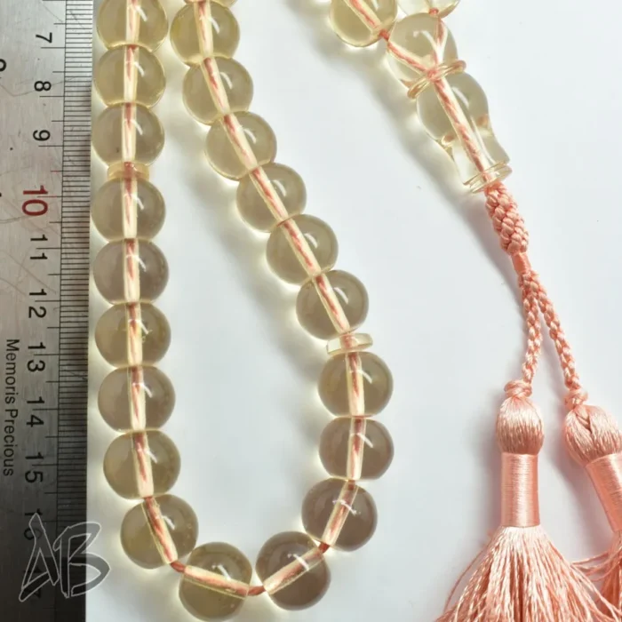 تسبیح سندلوس 33 دانه بودار گرد نباتی خوشدست و خوشرنگ کد 1152 آقابزرگ - Image 7