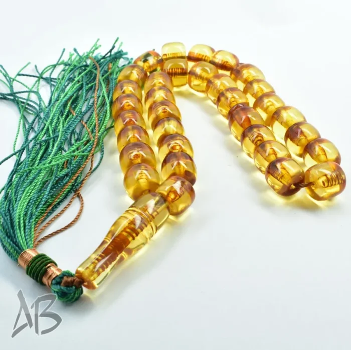 تسبیح سندلوس بودار 33 دانه اصل کد 1154 کپسولی کوتاه طرح قدیم آقابزرگ - Image 4