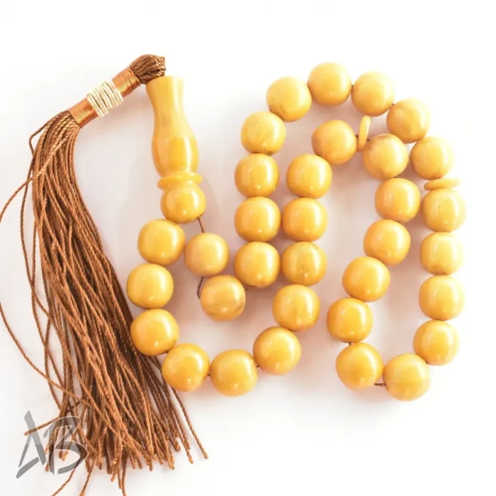 تسبیح سندلوس 33 دانه اصل بودار گرد خوشرنگ کد 1157 آقابزرگ - Image 4