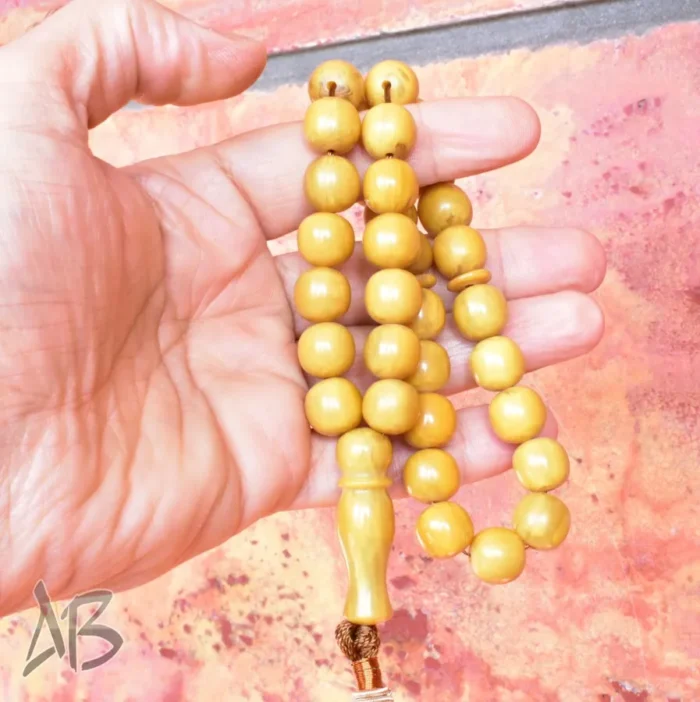 تسبیح سندلوس 33 دانه اصل بودار گرد خوشرنگ کد 1157 آقابزرگ - Image 8