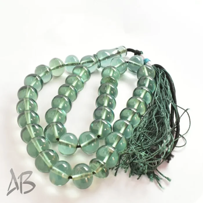 تسبیح سندلوس 35 دانه کد 1158 بودار تراش چرتکه‌ای درشت آقابزرگ - Image 3