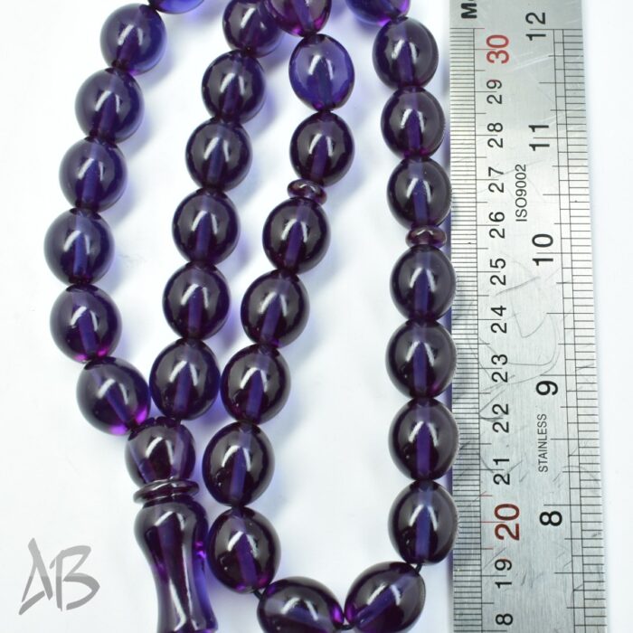 تسبیح سندلوس 33 دانه اصل بودار کد 1169 تخم‌مرغی خوشرنگ آقابزرگ - Image 7