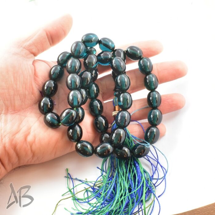 تسبیح سندلوس 39 دانه بیضی خوشرنگ و شکیل کد 1175 آقابزرگ - Image 4