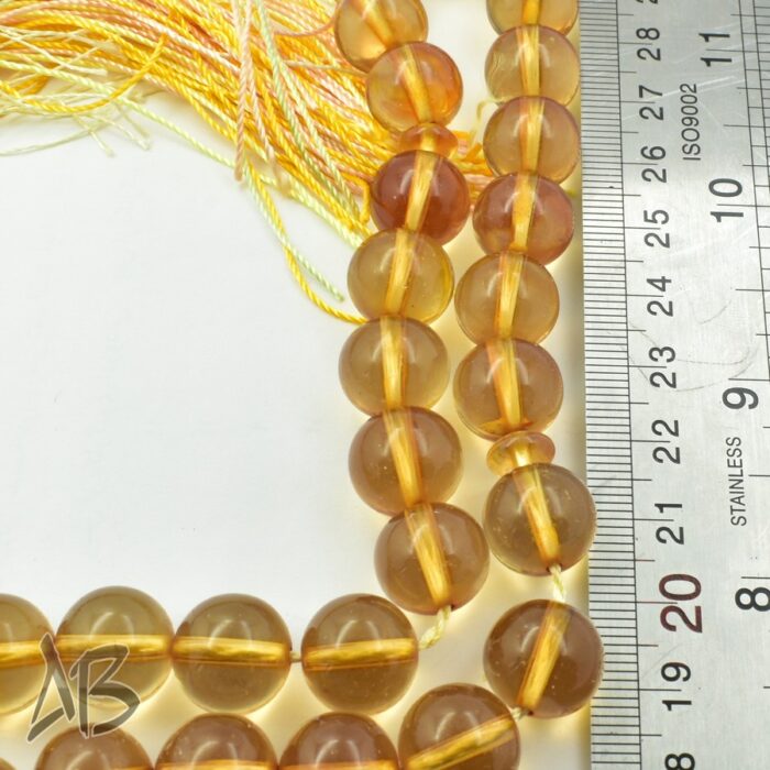 تسبیح سندلوس 33 دانه بودار گرد خوشرنگ سایز 12 کد 1180 آقابزرگ - Image 3