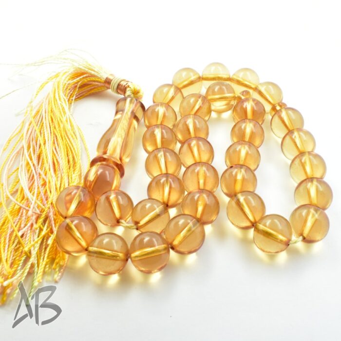 تسبیح سندلوس 33 دانه بودار گرد خوشرنگ سایز 12 کد 1180 آقابزرگ - Image 5